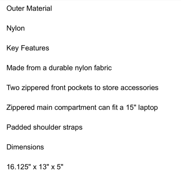 FRYE Nylon Backpack with Leather Details - Picture 3 of 6